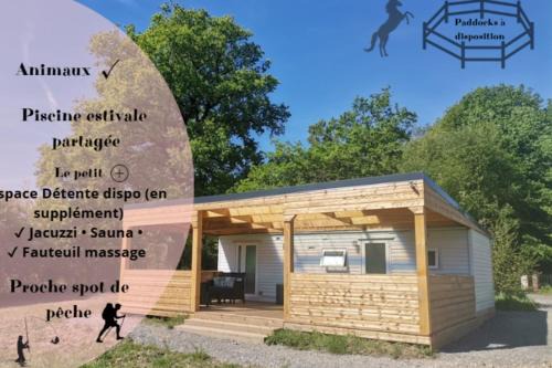 Eguzon-Chantome House | La source - Bungalow avec terrasse à Eguzon
