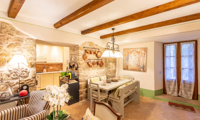 Cetona House | Cozy La Terrazza in Cetona: Garden Retreat with Spa