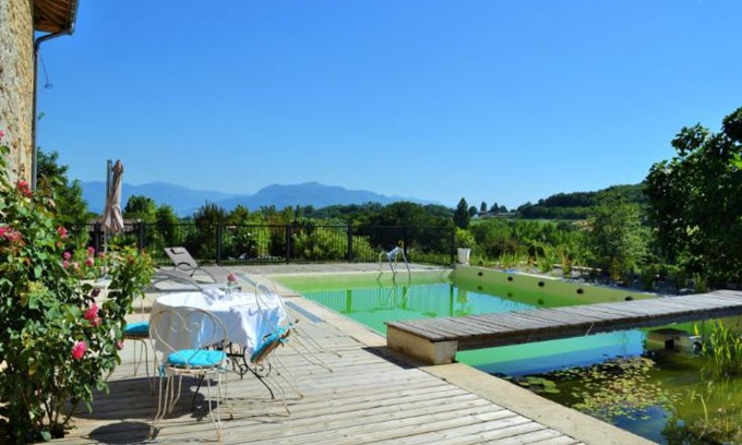 Saint-Antoine-l'Abbaye Bed & Breakfast | Discover La Voureyline: Oceanfront Oasis with Pool Access