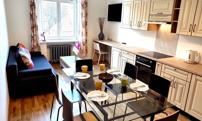 Centrs Apartment | Pet-Friendly Lacplesa Center 2-Bedroom Apartments