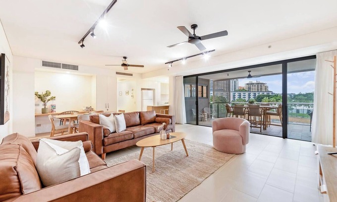Darwin City Centre Apartment | Waterfront Escape at Lady of the Lagoon with Family Amenities