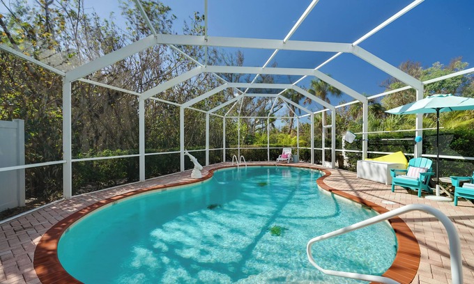 Sanibel House | Laid-Back Luxury: Home w/Pool Near Bowman’s Beach
