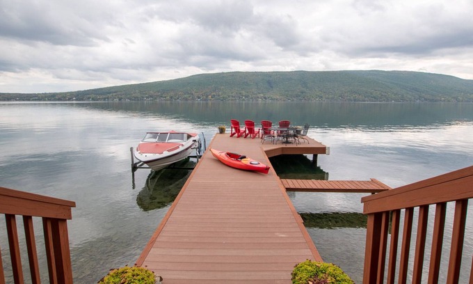 Naples House | Lake A Lot: Modern Canandaigua Lake Gem with Spectacular Views