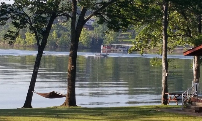 Blue Eye Cottage | Lake Beach Cottage: Pool, Hot Tub & Boat Slip Awaits!
