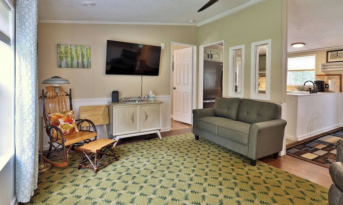 Crystal Beach House | Lake Bomoseen Bungalow: Private Boat Dock & Ocean Views