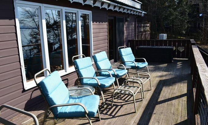 St. Albans Cabin | Lakefront Cabin with Sunset and Mountain Views Awaits You