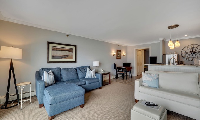 Boyne City Condo | Beachfront Condo 209 with Ocean Views at Lake Charlevoix