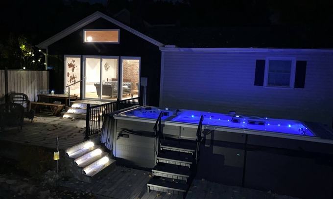 Hillsville House | Tranquil Lake Cottage with Swim Spa and Scenic Views