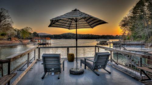 Morganton House | Lake Cove Oasis: Relaxing Retreat with Hot Tub & Pet Access