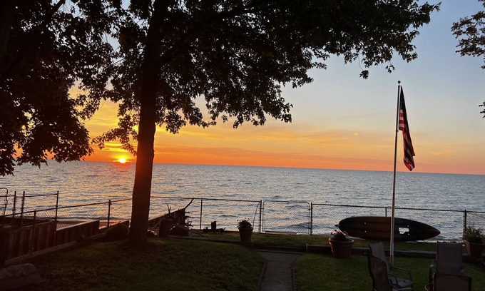 Burtchville House | Lake Front Beach House on Lake Huron with Private Beach