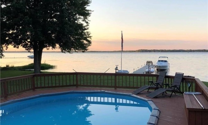 Brewerton House | Lakefront Retreat with Pool, Hot Tub & Scenic Views
