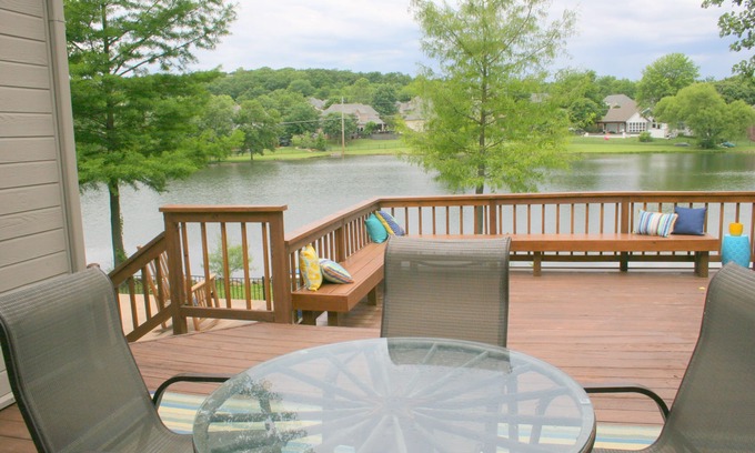 Jenks House | Idyllic Lake Front Retreat with Pool in Serene Neighborhood