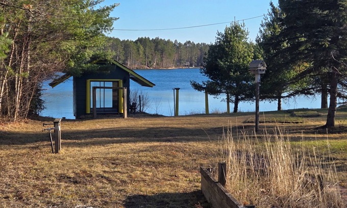 Gwinn Apartment | Lakefront Suite in Gwinn: Year-Round Activities Await