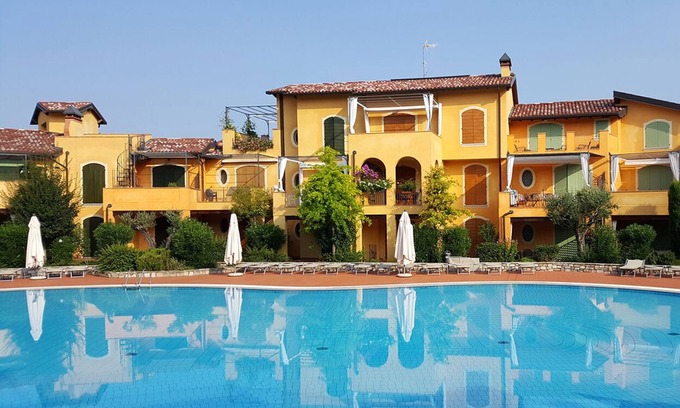 Manerba del Garda Apartment | Inviting Lake Garda Retreat with Pool & Ocean View