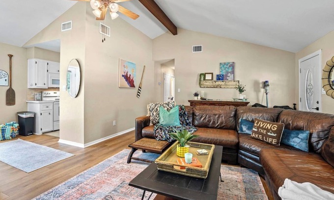 Granite Shoals House | Lake LBJ Pet Friendly Home with Hot tub, Firepit, SUP