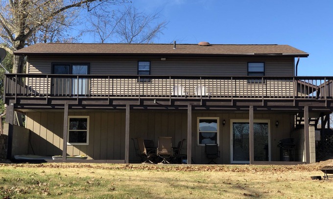 Marion House | Lake of Egypt Retreat: 4 Bedrooms, Dock & Pool Access