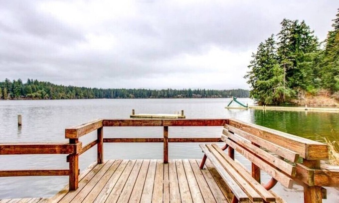 McKenna House | Lake Views with Hot Tub & Pet-Friendly Comfort Await