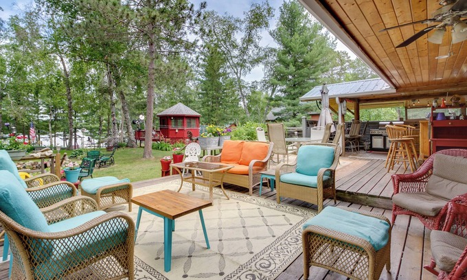 Longville Cabin | Scenic Backus Cabin with Gazebo & Gas Grill - 9/10 Rated