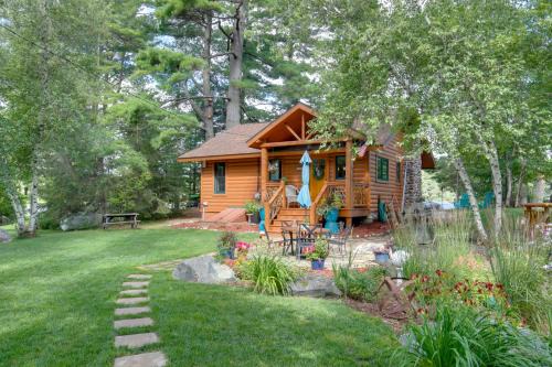 Minocqua House | Serene Lakefront Cabin with Private Dock and Fire Pit