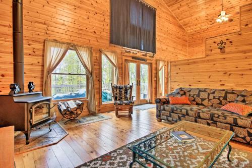 Nevis House | Beautiful Lakefront Cabin with Dock and Private Fire Pit