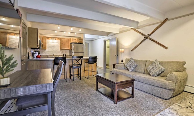 Dillon Apartment | Scenic Dillon Condo with Hot Tub and Mountain Views!