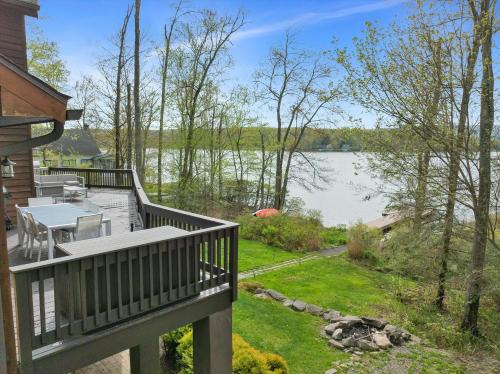 Lake Ariel House | Tranquil Lakefront Retreat with Hot Tub and Kayaks