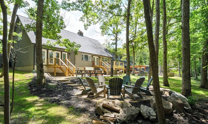 Oakland House | Pet-Friendly Lakefront Retreat with Hot Tub & Fire Pit