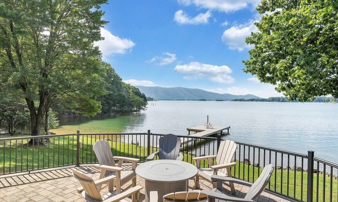 Huddleston House | Lakefront escape with firepit and dock