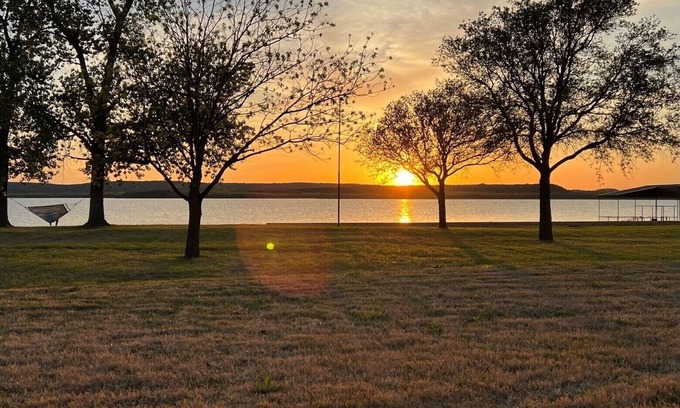 Graford House | Beautiful Lakefront Escape with Dock Access & Pool Awaits