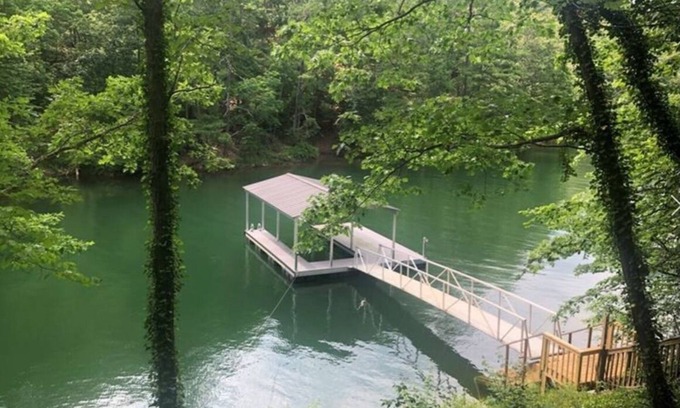 Woodstock House | Scenic Allatoona Lakefront Retreat with Dock & Hot Tub