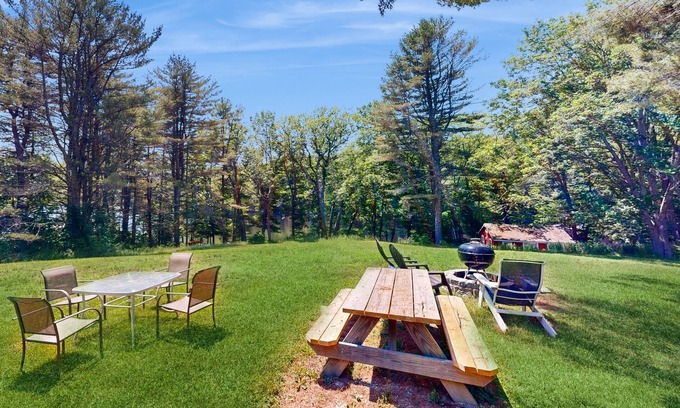 Boothbay House | Lakefront Retreat with Private Access and Kayaking Adventures