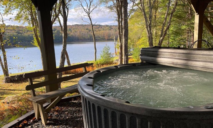 Monticello House | Lakefront Retreat with Hot Tub and Fireplace, Sleeps 12