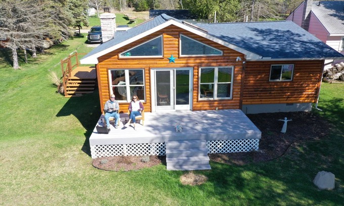 Lachine House | Scenic Lakefront Retreat at Beautiful Beaver Lake, MI