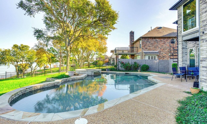 Rowlett House | Lakefront Home w/Pool, Patio & Views in Rockwall