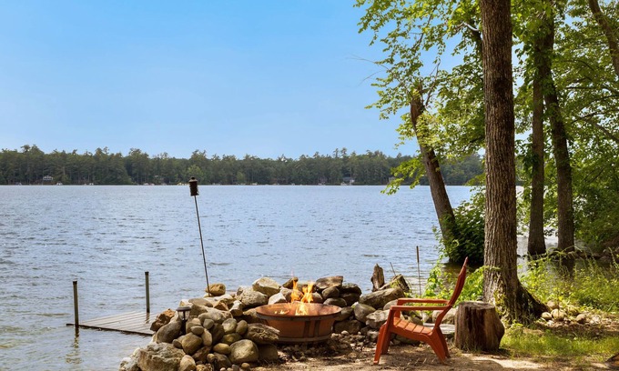 Shapleigh House | Idyllic Lakefront Retreat with Beach Access and Water Sports