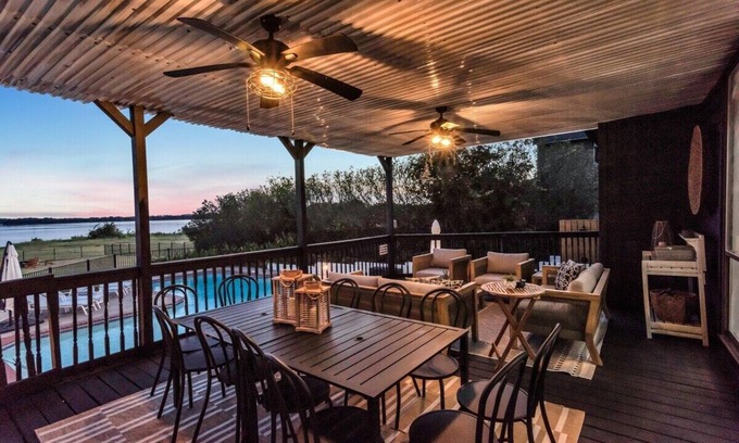 Rowlett Villa | Lakefront 6BR Home with Pool, Hot Tub, and Great Amenities