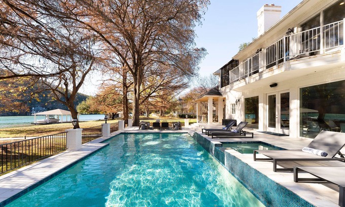Austin House | Lakefront Bliss with Pool & 7 Bedrooms at Good Vibrations