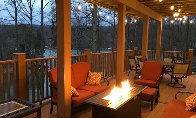 Big Creek House | Tranquil Lakefront Retreat with Hot Tub & 2 Firepits