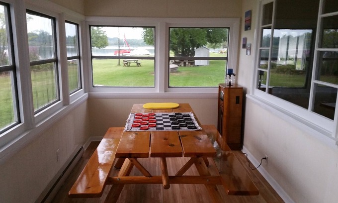Vestaburg Cabin | Lakefront Rental in Stanton, MI