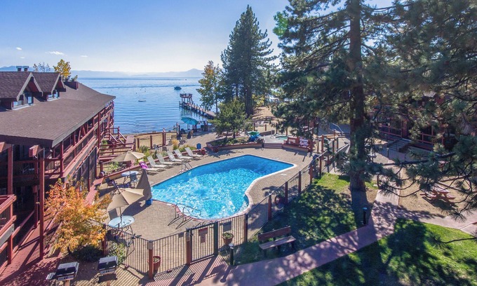 Tahoe Vista Apartment | Lakefront Resort: Pool, Spa & Beach Getaway Awaits You