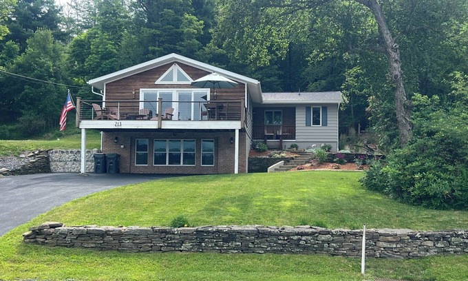 Shawanese House | Lakefront Retreat with Private Dock, Sunset Views, and Gas Firepit
