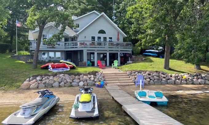 Wild Rose House | Lakefront Retreat with Sandy Beach and Family-Friendly Amenities