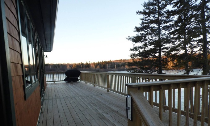 East Machias Cottage | Serene Lakefront Sunset Cottage for Family Getaways