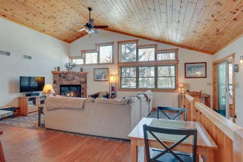 Tomahawk House | Inviting Lakefront Tomahawk Getaway with Deck & Fireplaces
