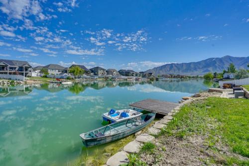 Stansbury Park House | Serene Lakefront Utah Home: Private Beach & Canoe Access