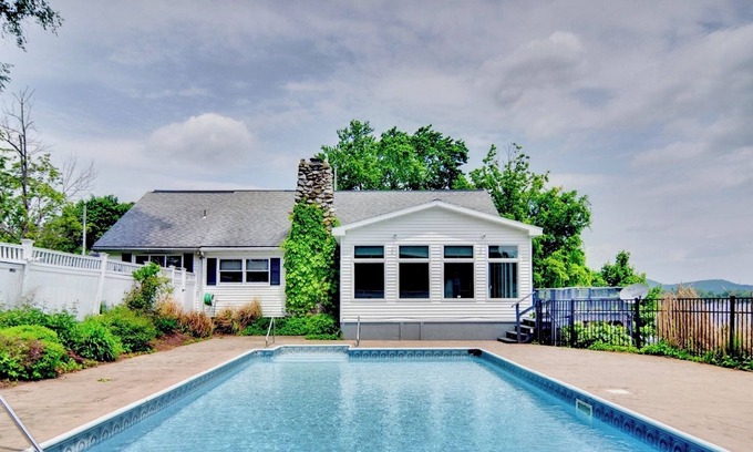 Pittsfield House | Renovated Lakeside Retreat with Pool and Ocean Views