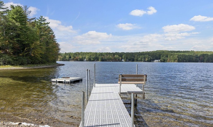 Gray House | Idyllic Lakeside Retreat with Beach Access and Gas Fireplace