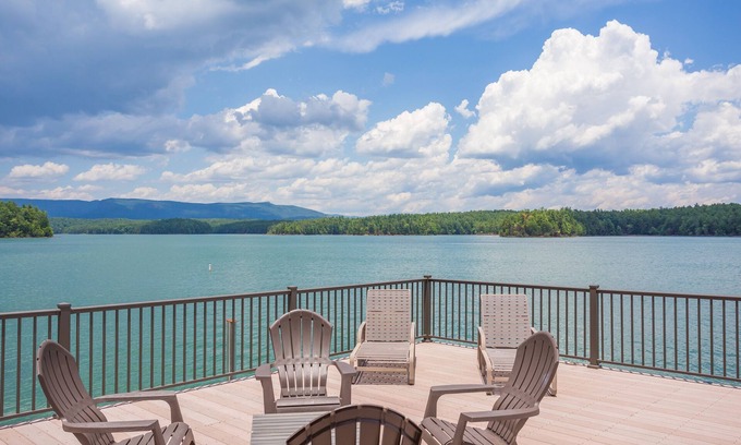 Nebo House | Scenic Lakeside Pagoda with Private Dock and Pool Access