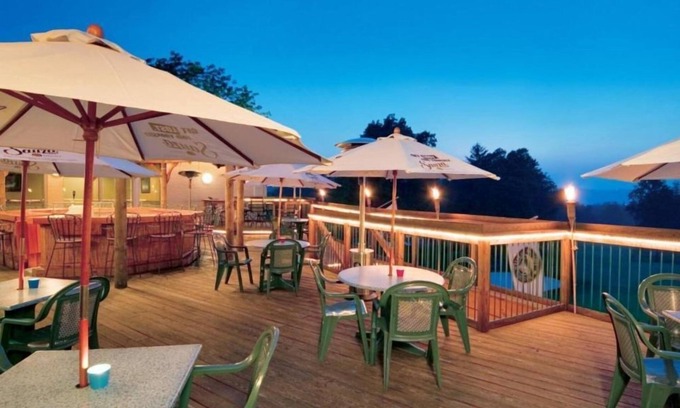 Cheat Lake Apartment | Serene Lakeview Golf Resort Studio with Indoor Pool & Spa