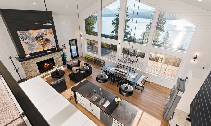 Bonner County House | Inviting Home with Lake View & Family-Friendly Amenities